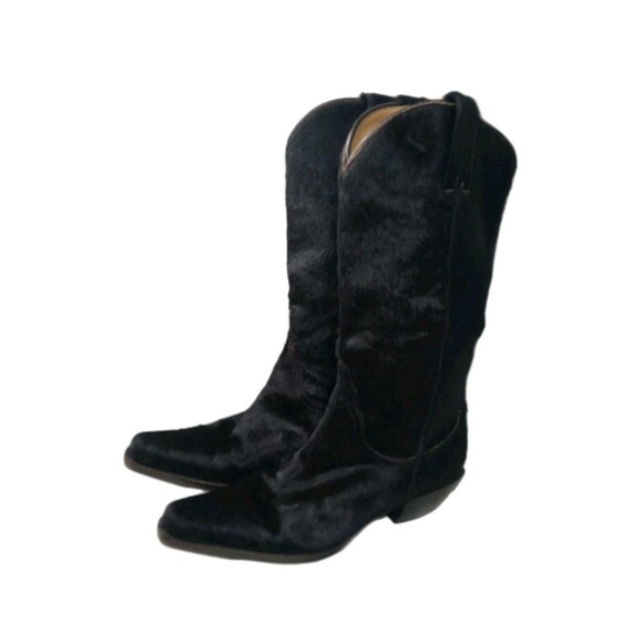 Donald J Pliner Calf Hair Boots Women's Size 6 Brown Retail $475 - Picture 2 of 10